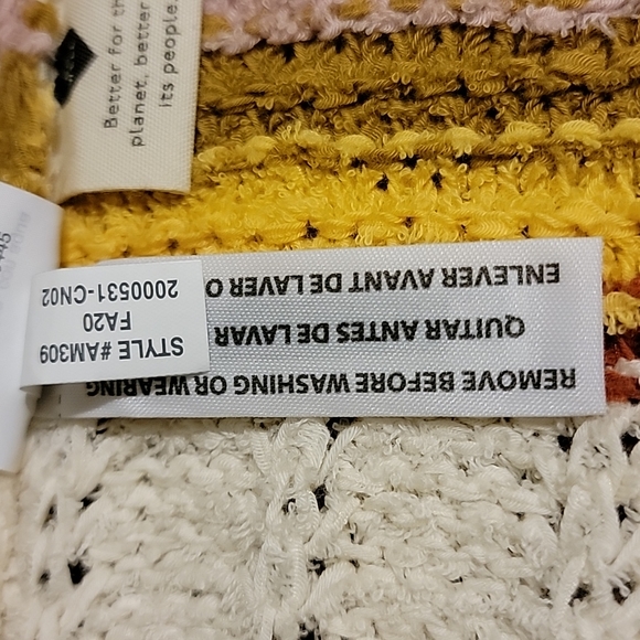 Madewell Striped Diaz Open Knit Cardigan Size Small S NWT - Picture 7 of 11